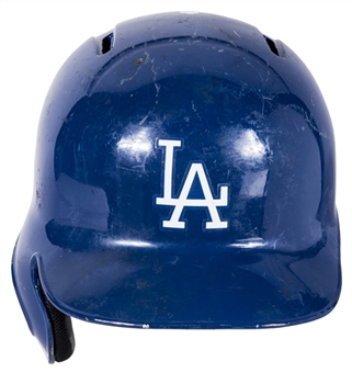 2015 Joc Pederson Game Used Los Angeles Dodgers Postseason Batting Helmet (MLB Authenticated)